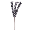 Vickerman QG226981 23" Black And White Plaid Swirl Spray 8 Per Bag.