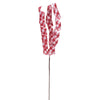 Vickerman QG227383 23" Red And White Plaid Swirl Spray 8 Per Bag.