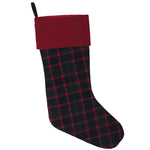 Vickerman QTX17152 Decorative 8" X 19" Highlands Collection Christmas Stocking