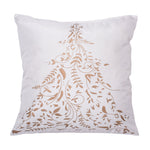 Vickerman QTX17361 Decorative 18" X 18" Gold Stamped Tree Pillow