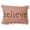 Vickerman QTX17501 Decorative 14" X 20" Holiday Words Believe Pillow