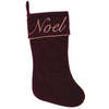 Vickerman QTX17622 Decorative 8" X 19" Noel Collection Christmas Stocking