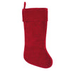 Vickerman QTX17632 Decorative 8" X 19" Christmas Eve Red Christmas Stocking