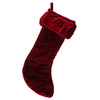 Vickerman QTX17770 8" X 19" Plush Wine Velvet Christmas Stocking