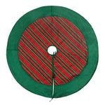 Vickerman QTX190852 52" Red And Green Plaid Christmas Tree Skirt