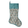 Vickerman QTX191612 20" Turquoise Sequin Pattern Christmas Stocking