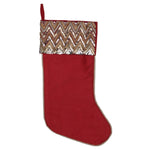 Vickerman QTX201803 19" Red Chevron Sequin Christmas Stocking