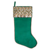 Vickerman QTX201804 19" Green Chevron Sequin Christmas Stocking