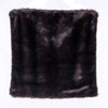 Vickerman QTX21723 18" X 18" Cocoa Mink Faux Fur Pillow. It'S Fully Lined And Has A Zipper Closure.