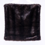 Vickerman QTX21723 18" X 18" Cocoa Mink Faux Fur Pillow. It'S Fully Lined And Has A Zipper Closure.