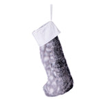 Vickerman QTX21742 20" X 8" Arctic Faux Fur Stocking. Minky Lining; It'S Fully Lined And Has A Tie Closure.