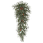 Vickerman R173408 32" X 16" Artificial Nederland Mix Pine Teardrop With 39 Plastic/Needle Tips And 50 Clear Dura-Lit Incandescent Mini Lights