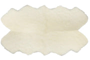 Off White Natural Wool Floor Rug