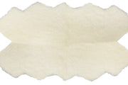 Textured Curly Sheepskin Accent Rug