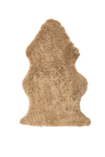 Curly Longwool Sheepskin Rug 2'x3' – Single Pelt Natural Wool Rug with Textured Finish for Indoor Decor by Auskin