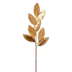 Vickerman RG220708 27.5" Gold Metallic Leaf Glitter Spray 3 Per Bag.