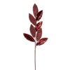 Vickerman RG220765 27.5" Burgundy Metallic Leaf Glitter Spray 3 Per Bag.