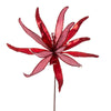 Vickerman RG221703 24" Red Metallic And Frosted Glitter Papyrus 2 Per Bag.