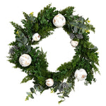 Vickerman RL191922 22" Green Cypress Blend Artificial Christmas Wreath Unlit