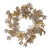 Vickerman RL193130 30" Champagne Maple Leaf Artificial Christmas Wreath Unlit