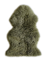 Longwool Curly Sheepskin Rug 2'x3' – Single Pelt Natural Wool Rug with Textured Finish for Indoor Decor by Auskin