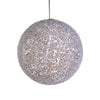 Vickerman RN199511 3" Glitter Frosted Beige Ball Ornament 6 Per Bag