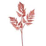 Vickerman RX192903 42" Red Shiny Fern Artificial Christmas Spray. Includes 2 Sprays Per Pack.