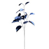 Vickerman RX193302 33" Blue Shiny Leaf Artificial Christmas Spray. Includes 2 Sprays Per Pack.