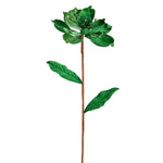 Vickerman RX193404 30" Green Glitter Magnolia Artificial Christmas Spray. Includes 2 Sprays Per Pack.