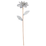 Vickerman RX193407 30" Silver Glitter Magnolia Artificial Christmas Spray. Includes 2 Sprays Per Pack.