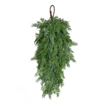 Vickerman RY192029 29" Green Stovall Cedar Pine Artificial Christmas Teardrop Unlit