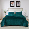 Greenland Home Riviera Velvet GL-2008CMST Quilt Set 2-Piece Twin/XL