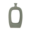 Sagebrook Home 13903-20 Ceramic, 14" Vase With Cutout, Green