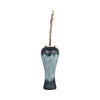 Sagebrook Home 16770-03 Glass, 38" Vase With Aluminum Top, Green/Black