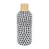 Sagebrook Home 16808-02 Ceramic, 12" Polka Dots Vase, Gold/White