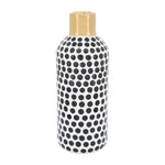 Sagebrook Home 16808-02 Ceramic, 12" Polka Dots Vase, Gold/White