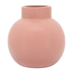 Sagebrook Home 16814-03 Ceramic, 7" Bulbous Vase, Coral