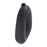 Sagebrook Home 16848-01 Ceramic, 14" Open Cut-Out Vase, Black