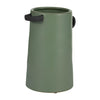 Sagebrook Home 16983-02 Ceramic, 9" Eared Vase, Dark Sage