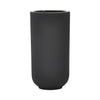 Sagebrook Home 17122-05 Ceramic, 9" Ridged Vase, Black