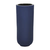 Sagebrook Home 17122-15 Ceramic, 11" Ridged Vase, Navy