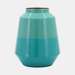 Sagebrook Home 17328-01 Meta 12" Vesse Vase, Green