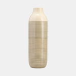 Sagebrook Home 17366-02 Ceramic, 16" 3-Tone Vase, Olive Green