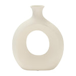 Sagebrook Home 17929-02 Ceramic, 16" Tal Slim Vase, White