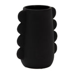 Sagebrook Home 17448-05 Dol, 7" Eared Vase, Black
