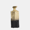 Sagebrook Home 17500-01 Metal, 9", Rigged Vase, Gold/Black