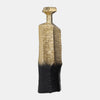 Sagebrook Home 17500-03 Metal, 20", Rigged Vase, Gold/Black