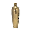Sagebrook Home 17521-02 Metal, 16" Cut-Out Vase, Gold