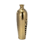 Sagebrook Home 17521-02 Metal, 16" Cut-Out Vase, Gold