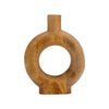 Sagebrook Home 17560-01 Wood, 10" Donut Shaped Vase, Brown